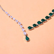 Water Drop Crystal Necklace Jewelry