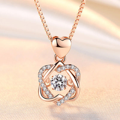 Sparkling Flower Pendant Necklace - Modiniva LLC