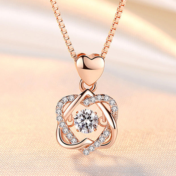 Sparkling Flower Pendant Necklace Jewelry & Watches