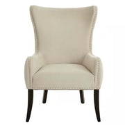 Maeford Biscuit Beige Upholstered Accent Chair - Modiniva LLC