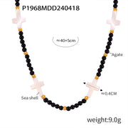 Agemyst Natural Agate Stone Necklace + Automobiles & Motorcycles + Modiniva LLC