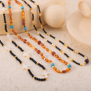 Agemyst Natural Agate Stone Necklace + Automobiles & Motorcycles + Modiniva LLC