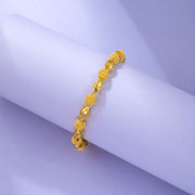 Alloy Gold-plated Beads Hollow Glossy Bracelet