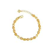 Alloy Gold-plated Beads Hollow Glossy Bracelet