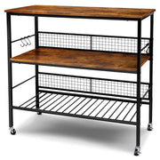 3-Tier Rolling Kitchen Cart - Modiniva LLC