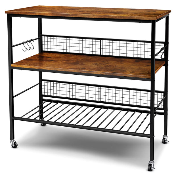 3-Tier Rolling Kitchen Cart kitchen storage