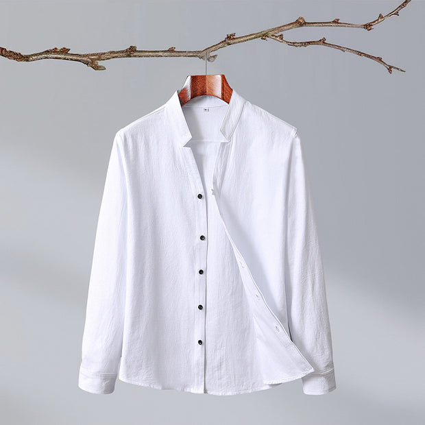 Cotton & Hemp Long Sleeve Shirt Women's Clothing