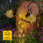 Solar Powered Watering Can Sprinkles Fairy Waterproof Shower Home, Pets, Appliance