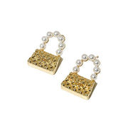 Pearl bag electroplated earrings Jewelry & Watches