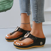 Comfort and Style with Orthopedic Low-Wedge Sandals