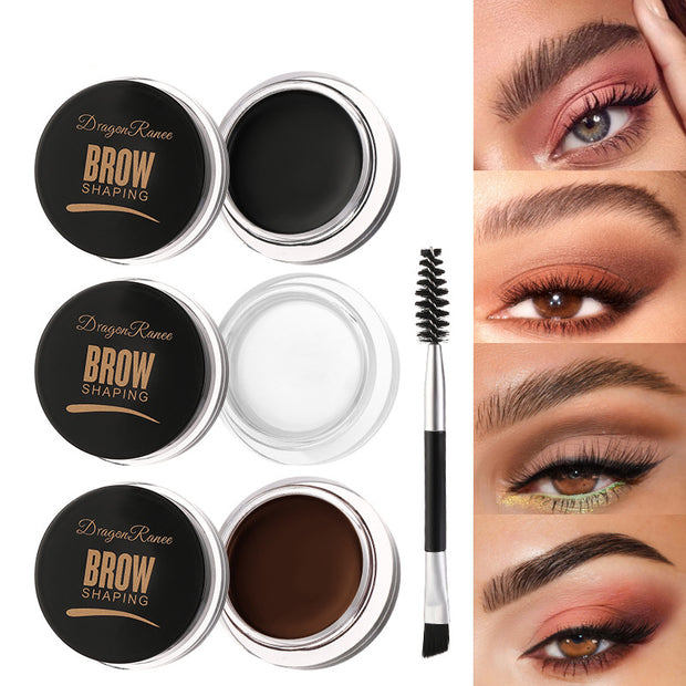 Eyebrow Cream Non-smudging Set Eyebrow pencil Gel Set Cream Gel soap wax White eyebrow cream Health, Beauty & Hair