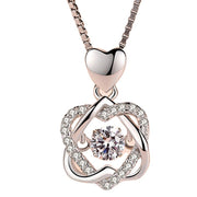 Sparkling Flower Pendant Necklace - Modiniva LLC