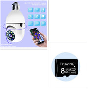 WiFi CAMERA 1080P Bulb 4X Zoom Camera Monitor