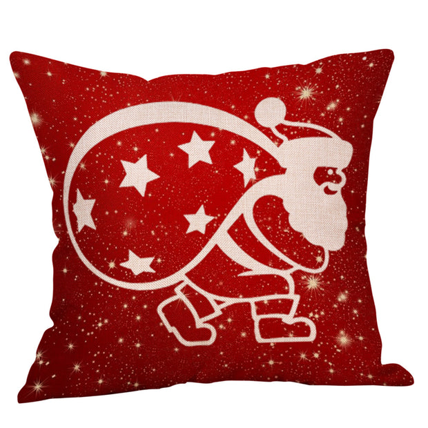 Christmas Linen Pillowcase - Modiniva LLC