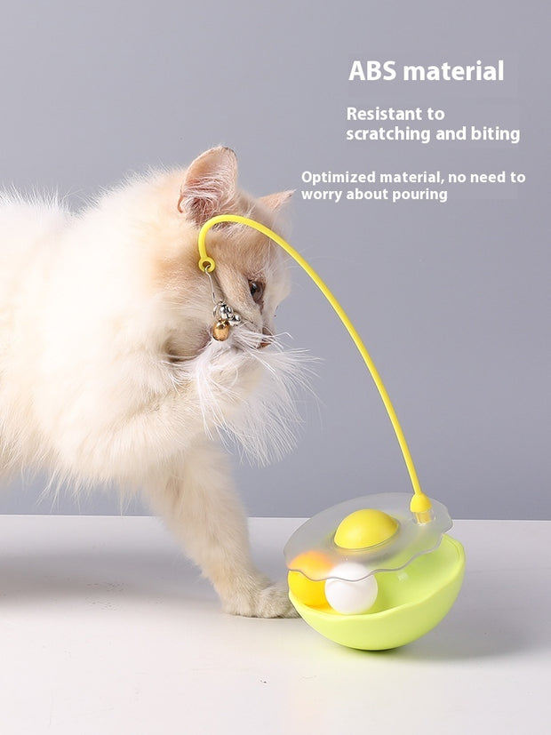 Cat Interactive Toy Funny Tumbler Toy Kitten Exercise Catching Leaky Food Ball Teaser Feather Wand Toys For Cat Accessories Pet Products - Modiniva LLC