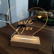 Creative Note Board Creative Led Night Light USB Message Board Holiday Light With Pen Gift For Children Girlfriend Decoration Night Lamp - Modiniva LLC