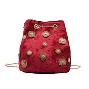 Luxe Velvet Mini Tote: Natural Sophistication - Modiniva LLC