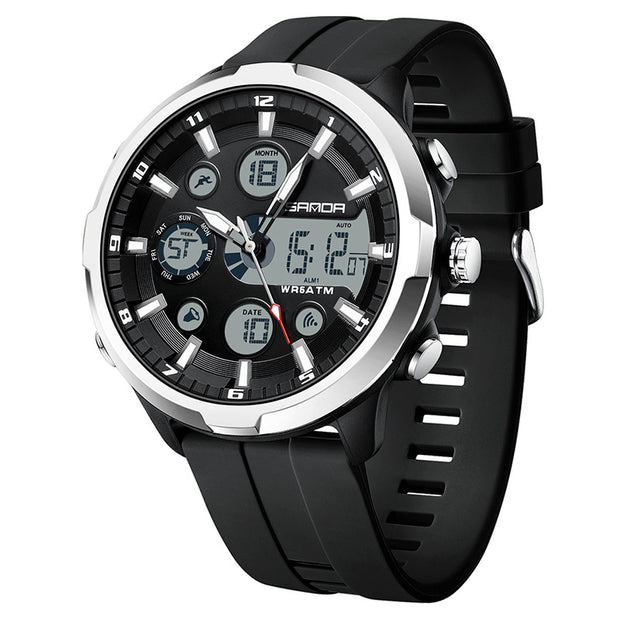 Digital Durability: Dual Display Sports Watch Jewelry & Watches