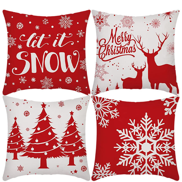 Christmas Elk Pillowcase - Modiniva LLC