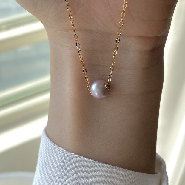 Elevate Your Everyday with Gold Freshwater Pearl Necklace - Modiniva LLC