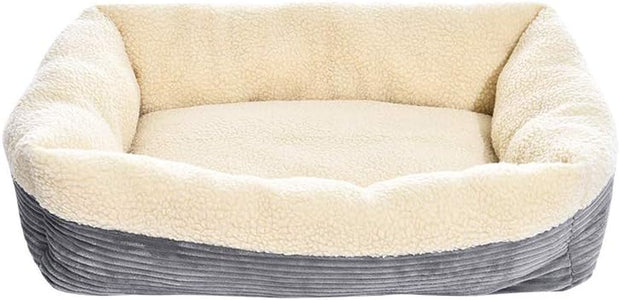 Self-Warming Pet Bed, Rectangle, Grey - 24"L x 20"W x 7"H