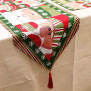 Christmas Elk Snowman Table Runner - Modiniva LLC