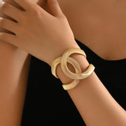 Simple Snake Bones Chain Bracelet Cold Buckle Knot Gold Jewelry & Watches