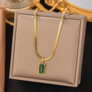 Assorted Vintage Pendant Necklaces & Earrings [XLH1126] Green Diamond Necklace Gold Jewelry & Watches