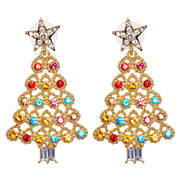 S925 Silver Needle Christmas earrings collection asymmetrical earrings sweet and lovely girl