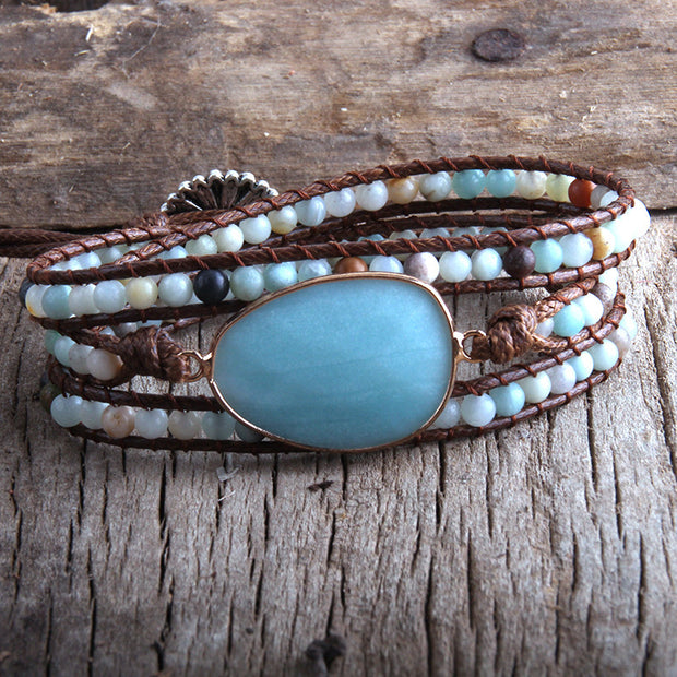 Nesty Oval Natural Stone Bracelet