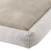 Ultimate Comfort of the Medium Arlo Plaid Bolster Dog Bed