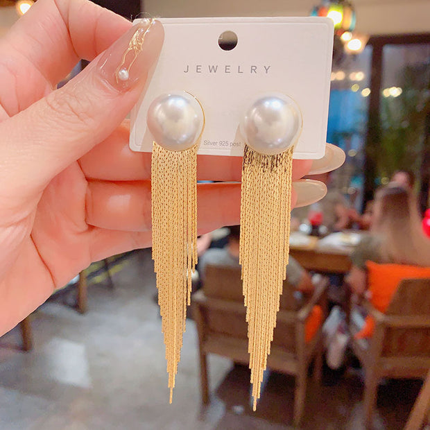 Exaggerated Long Tassel Large Earrings - Modiniva LLC