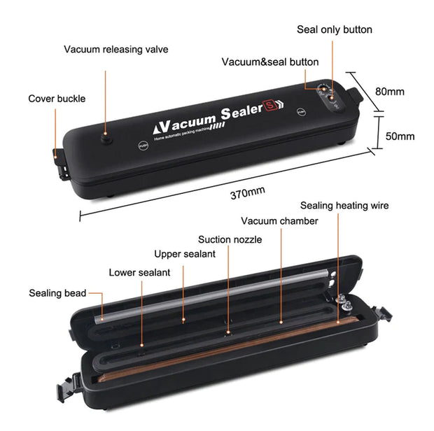 Automatic Vacuum Sealer: Preserve Food with Ease - Modiniva LLC