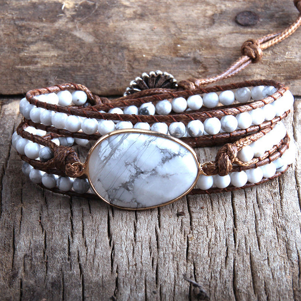 Nesty Oval Natural Stone Bracelet