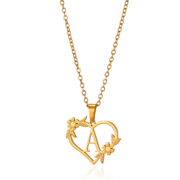 Stainless Steel Heart Pendant Necklace - Modiniva LLC