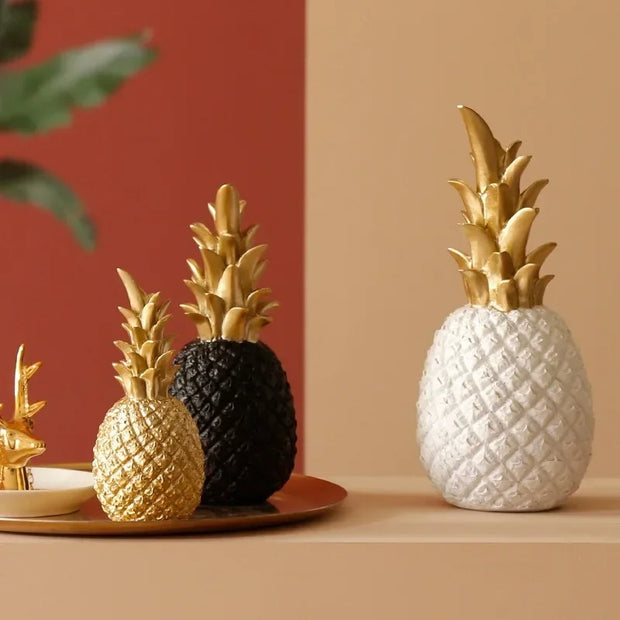 Light Luxury Ceramic Pineapple Golden Creative Home, Pets, Appliance