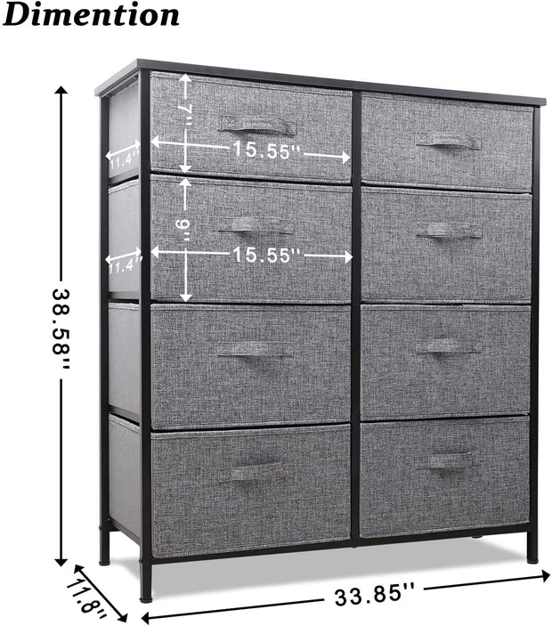 Space Maximizer: 8-Drawer Dresser for Every Room - Modiniva LLC