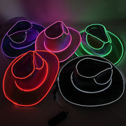 Halloween LED Glow Cowboy Hat Others