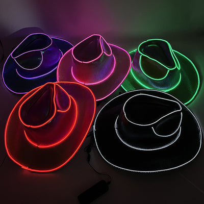 Halloween LED Glow Cowboy Hat - Modiniva LLC