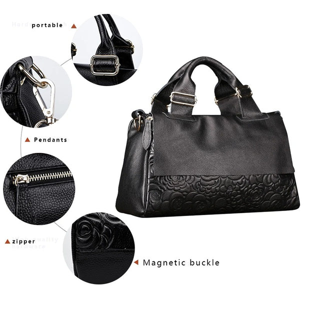 Urban Luxe Cowhide Handbag - Modiniva LLC