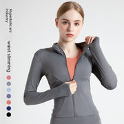 Outer Wear Long Sleeve Quick-drying Skinny Yoga Clothes Slim Fit Slimming Fitness Running Yoga Sports Jacket