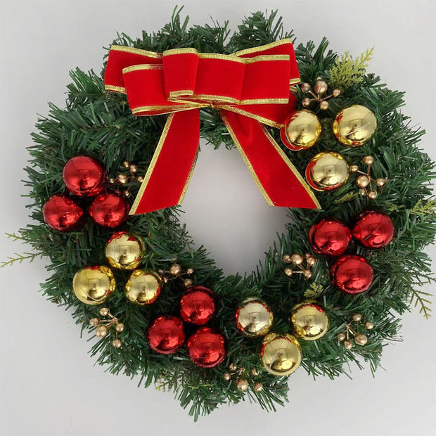 Christmas wreath American 30CM decorative door hanging new pendant rattan wreath 40CM garden layout - Modiniva LLC