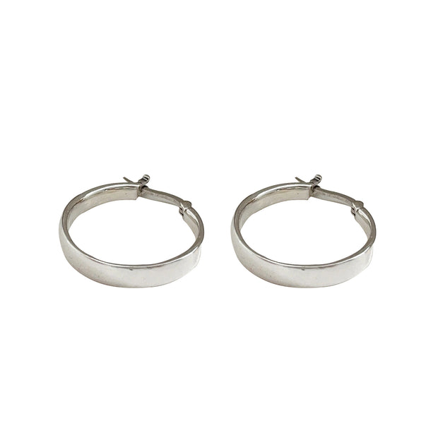 S925 Sterling Silver Hoop Earrings