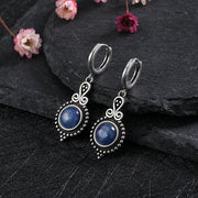 Elegant Kyanite 925 Sterling Silver Drop Earrings - Modiniva LLC