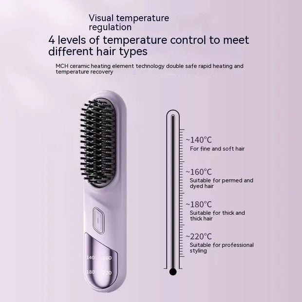 Portable Dual-purpose Wireless Straight Comb Anion Hair Care Health, Beauty & Hair