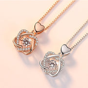 Sparkling Flower Pendant Necklace Jewelry & Watches