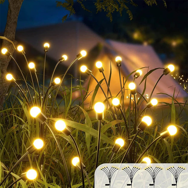 Solar Lawn Lamps Firefly Lights Night Light Outdoor Waterproof Landscape Lights Courtyard Garden Decoration Atmosphere Lights Home, Pets, Appliance