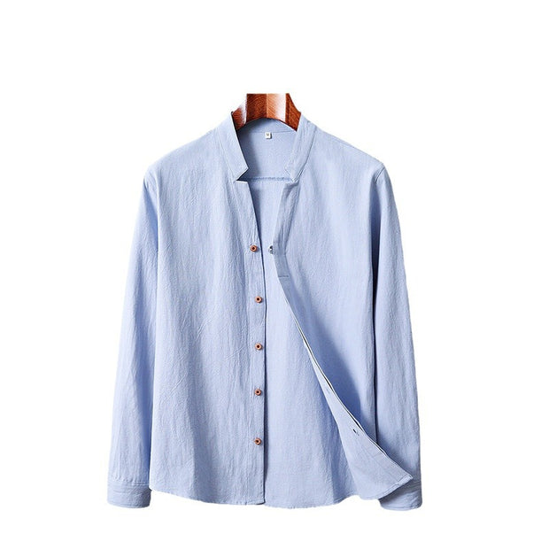 Cotton & Hemp Long Sleeve Shirt Women's Clothing