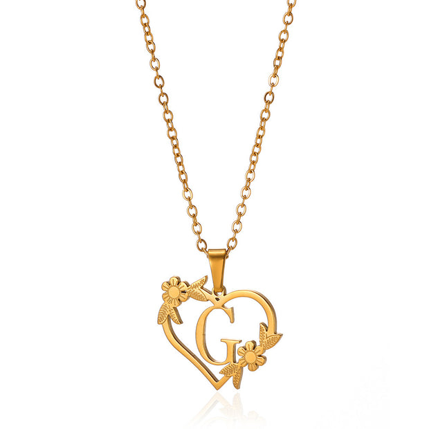 Stainless Steel Heart Pendant Necklace - Modiniva LLC