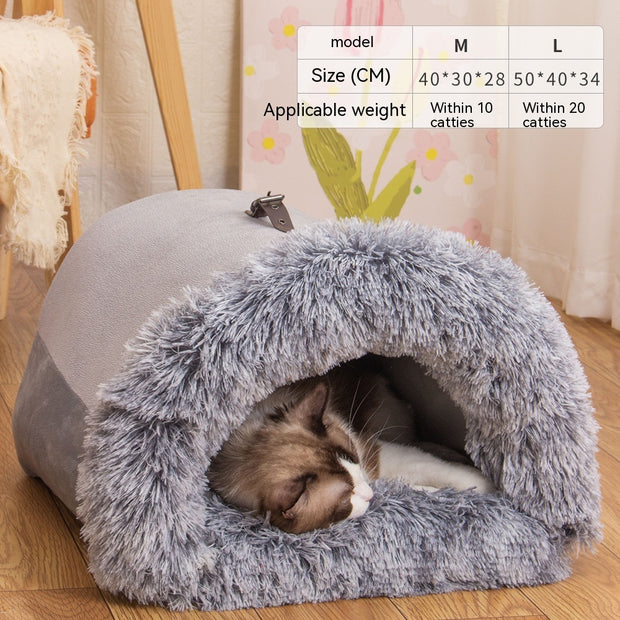 Snuggly & Warm Fluff-Topia Pet Bed - Modiniva LLC